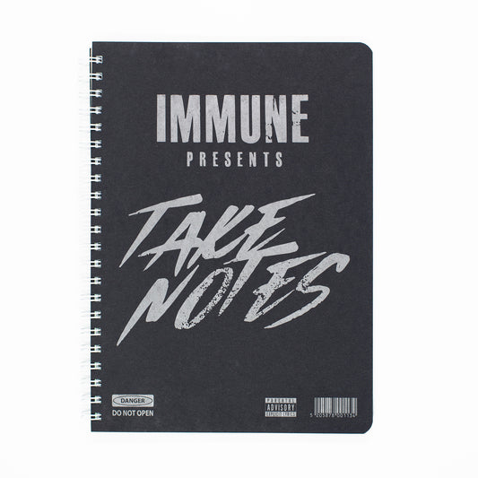 Notebook Immune ''Take Notes'' Black