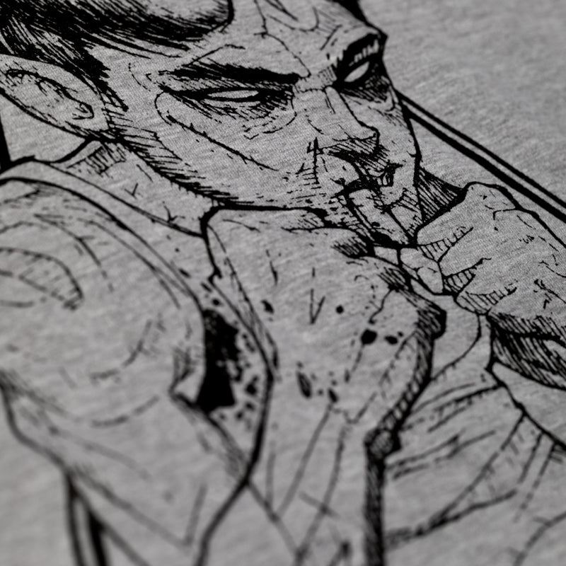 T-Shirt 12os Pithikos Fighter (We Stand Strong) Grey