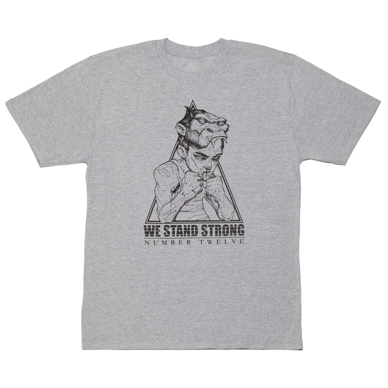 T-Shirt 12os Pithikos Fighter (We Stand Strong) Grey