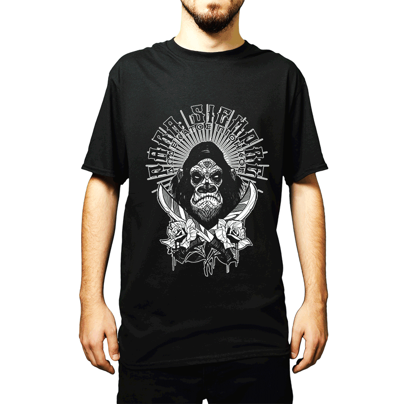 T-Shirt 12os Pithikos Black ''Para Siempre'' Cover