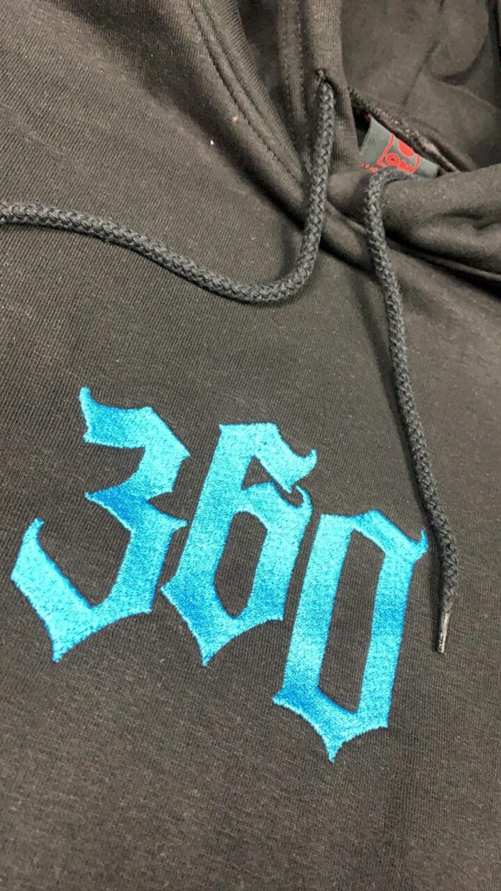 Hoodie JV ''360'' Black With Blue