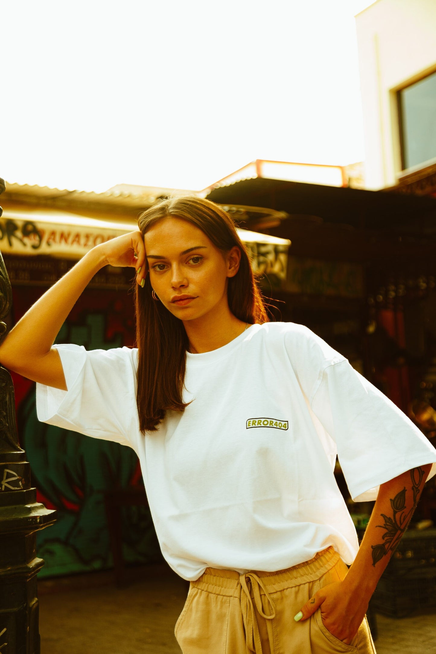 ΑΤΕ T-Shirt White “Hang Croco”