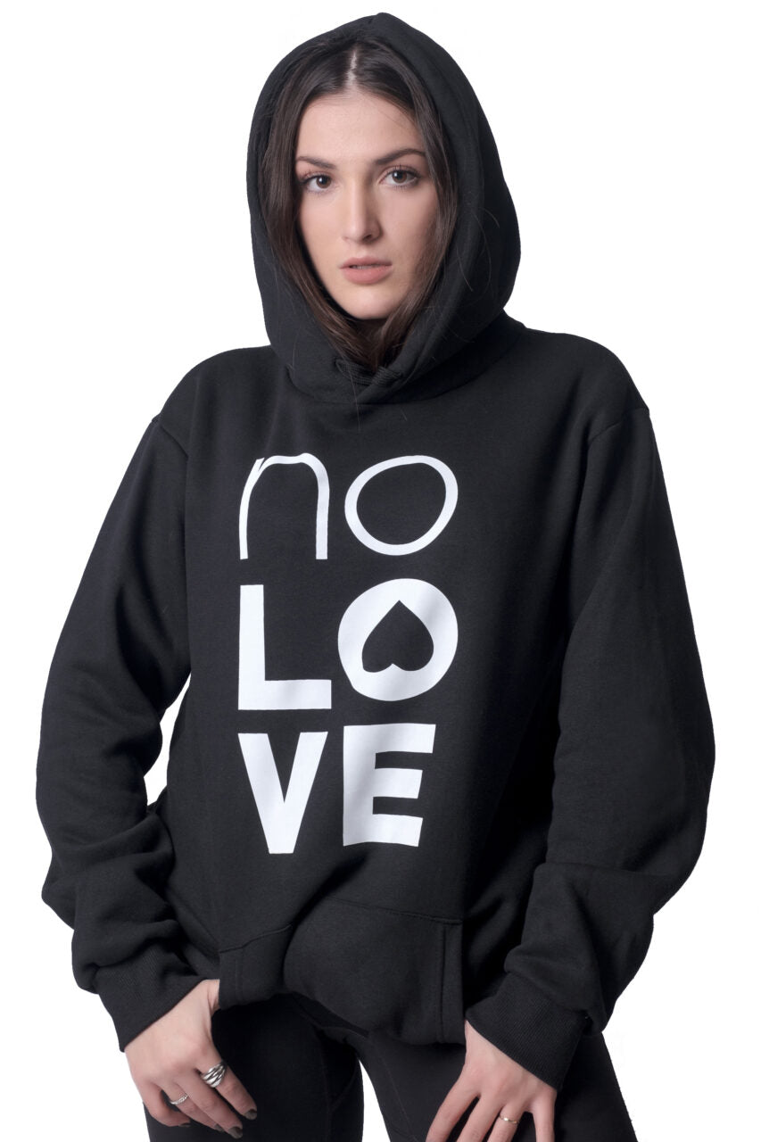 Hoodie No Love Black