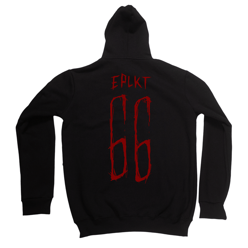 Hoodie ΕΠΛΚΤ Black With Red