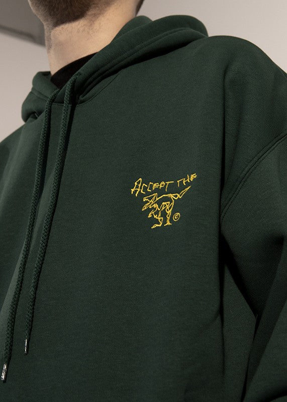 Hoodie ΑΤΕ Green/Yellow “ACCEPT THE ERROR”