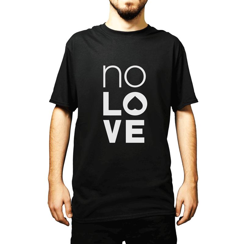 T-Shirt No Love Black