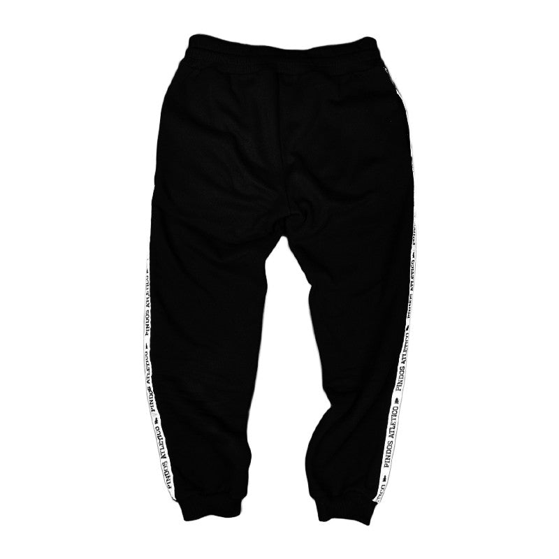 Combo Hoodie + Sweatpants Pindos Atletico Black With Tape