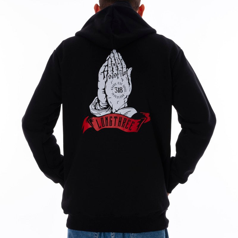 Hoodie Long3 Black (Pray)