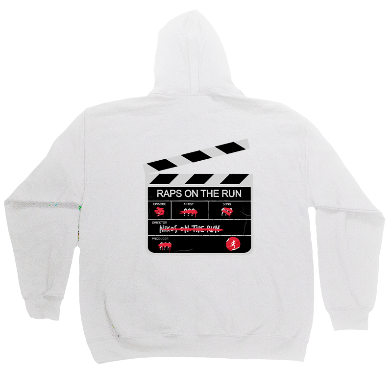 Hoodie Raps On The Run White