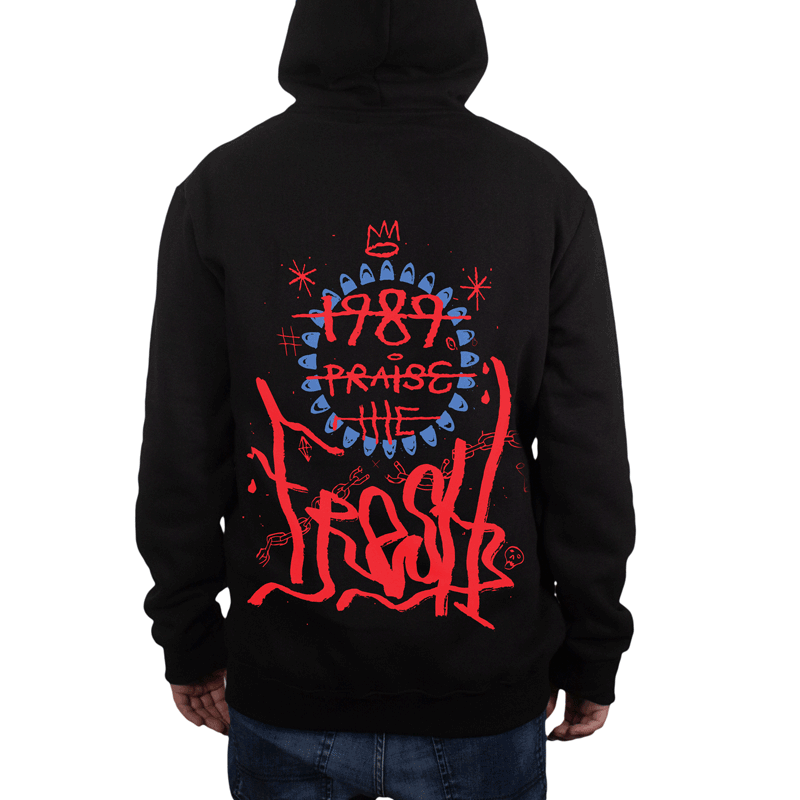 Hoodie Tony Raw Black