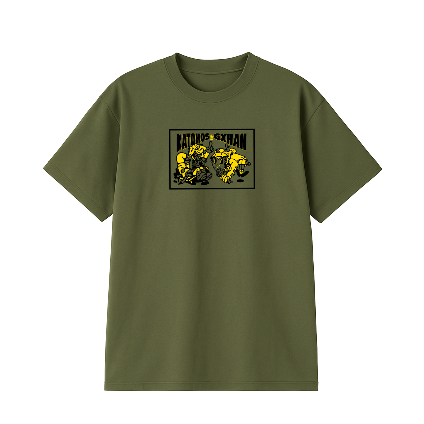 T-shirt Gxhan x Katohos "Athinorama" Olive