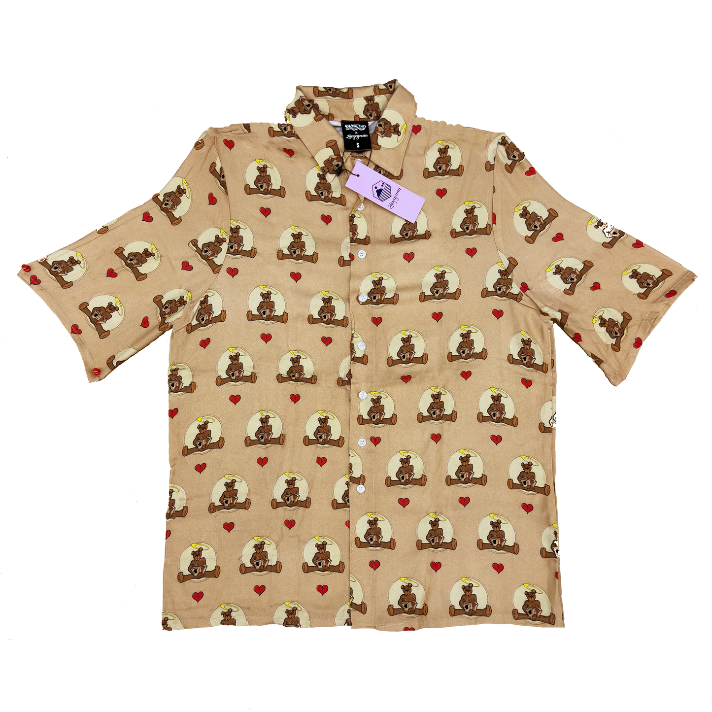 S/S Shirt Eisvoleas ''Teddy Boys x Sparagouay'' Beige