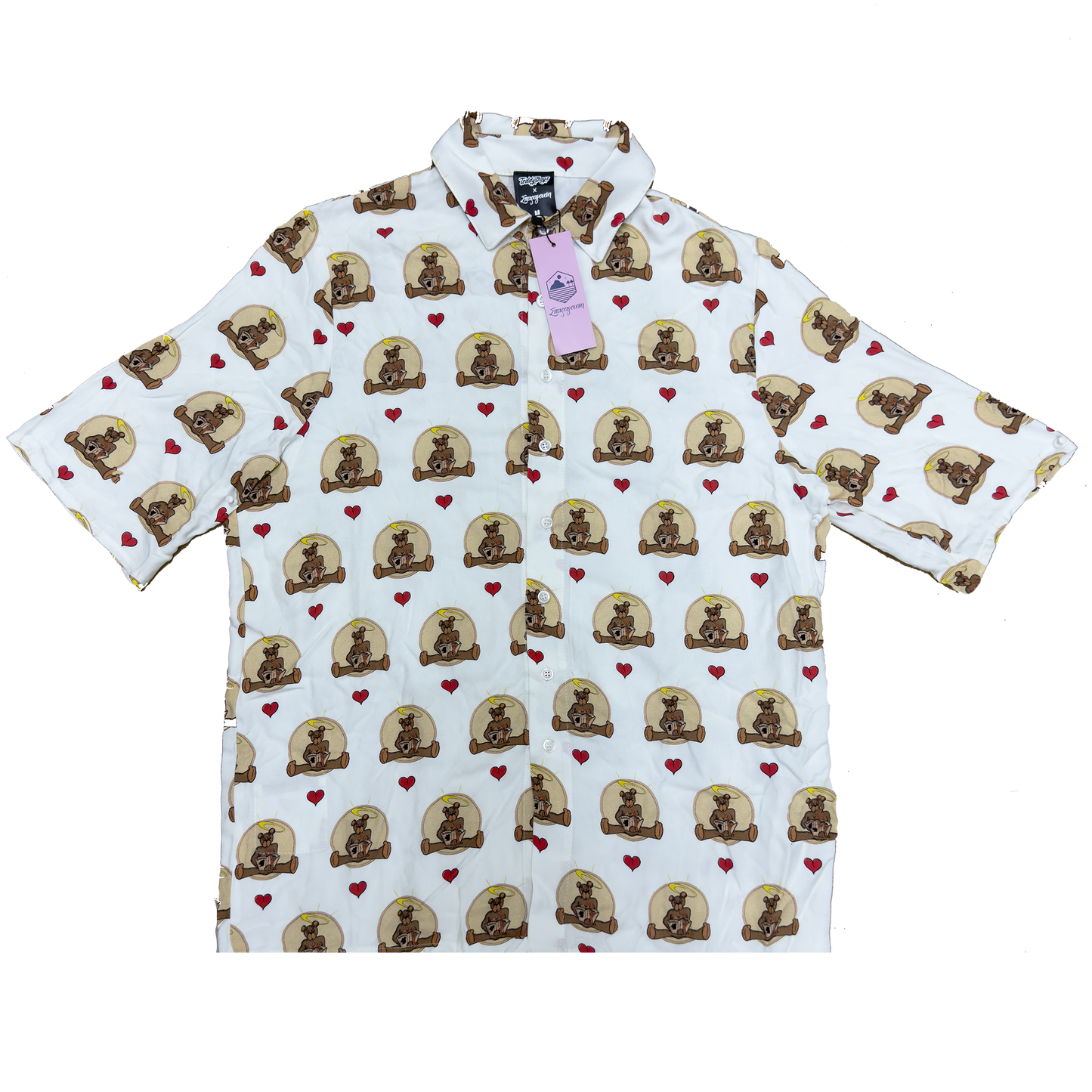 S/S Shirt Eisvoleas ''Teddy Boys x Sparagouay'' White
