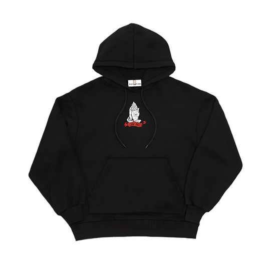 Hoodie Long3 ''Pray'' Black