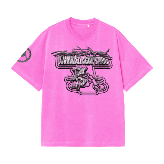 Pre Order - T-Shirt Moose "Kamikazi Agapi Mou" Pink