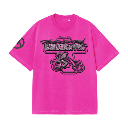 T-Shirt Moose "Kamikazi Agapi Mou" Pink
