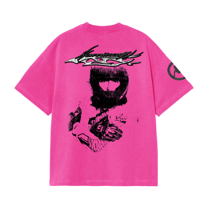T-Shirt Moose "Kamikazi Agapi Mou" Pink