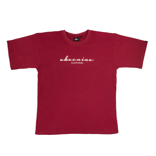T-Shirt Abecnine Burgundy Red