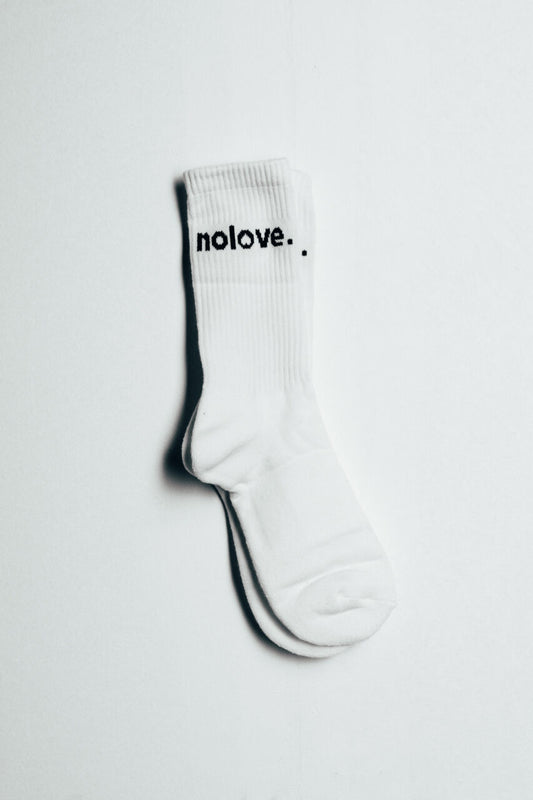 Sock No Love White Classic