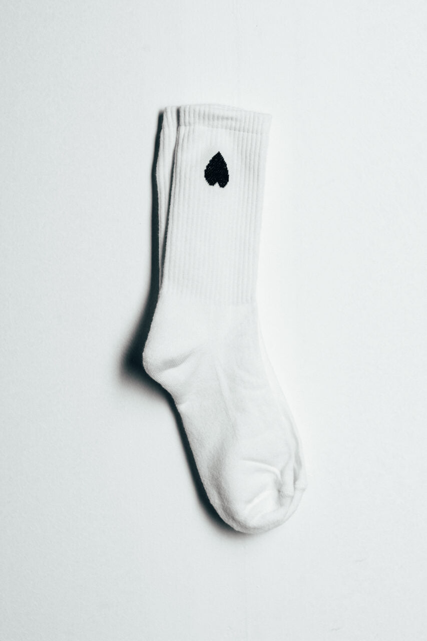 Sock No Love White Logo