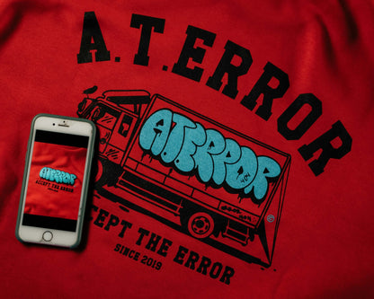 Crewneck ΑΤΕ Red/Blue/Black “A.T.Error Bomb”