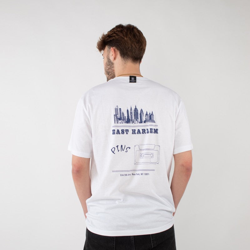 T-Shirt Pins ‘East Harlem’ White