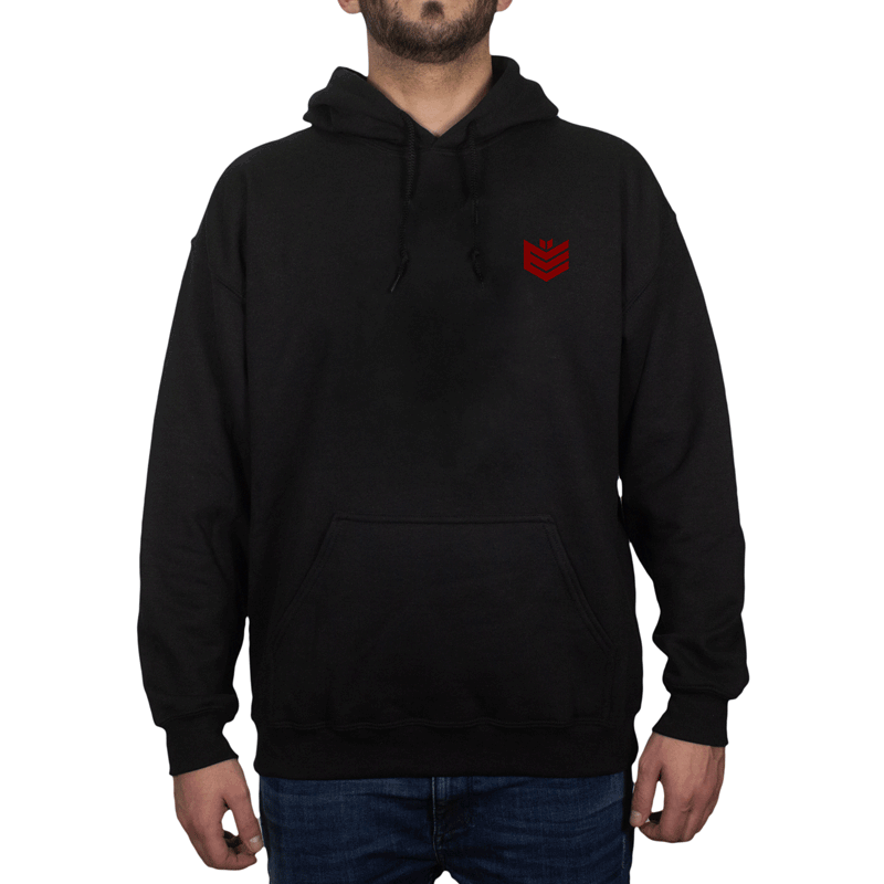 Hoodie ΕΠΛΚΤ Black With Red