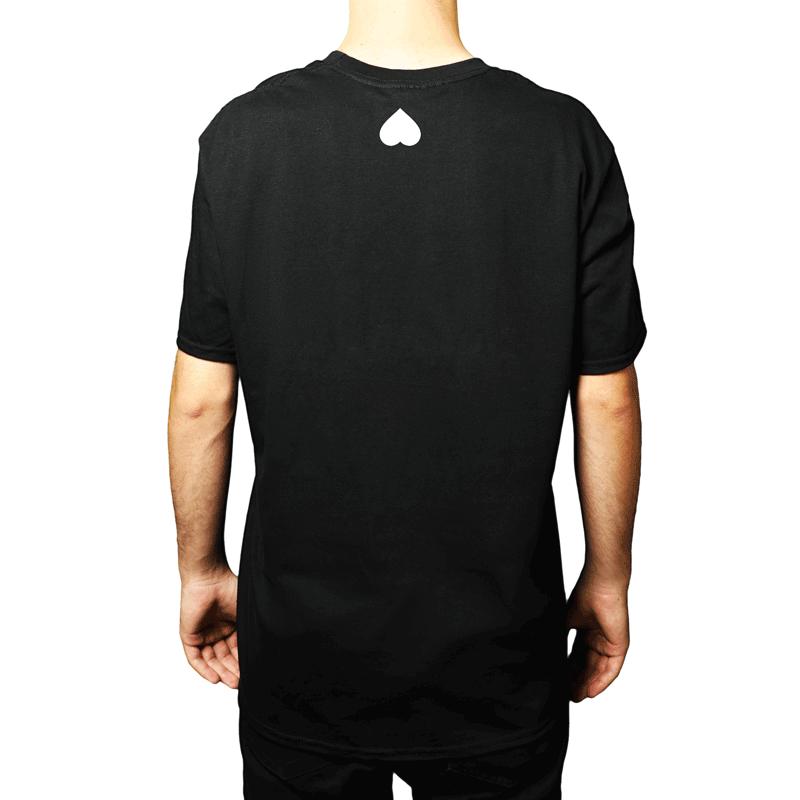 T-Shirt No Love Black with White Classic Logo