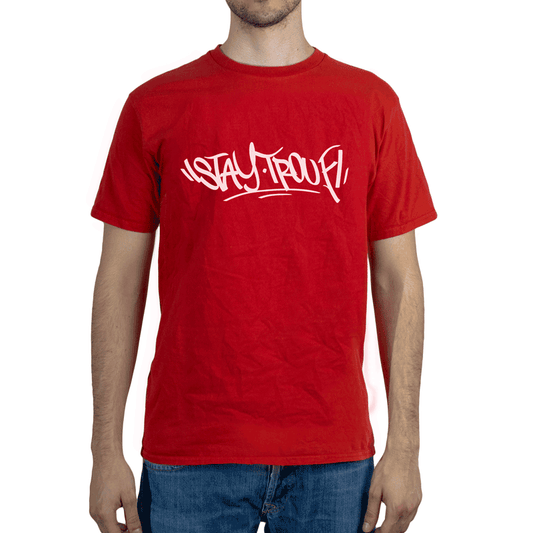 T-Shirt Trouf Red White Logo (Stay Trouf)