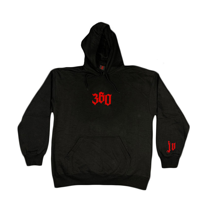 Hoodie JV ''360'' Black With Red