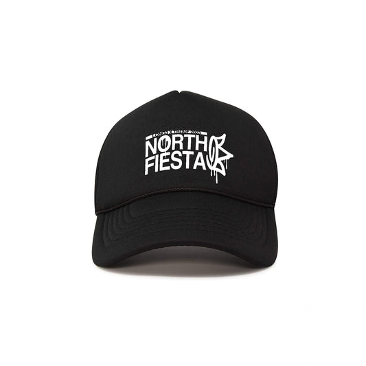 Cap Long3 x Trouf Black With White (North Fiesta)