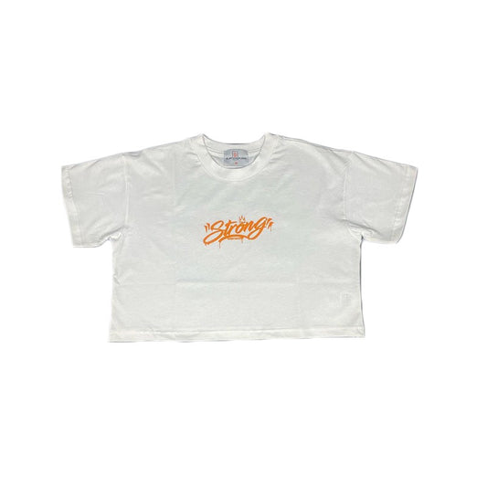 12os Pithikos Crop Top White