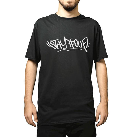 T-Shirt Trouf Black White Logo (Stay Trouf)