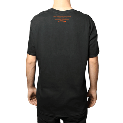 T-Shirt Trouf Dreams Black With Orange