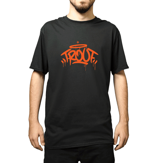 T-Shirt Trouf Dreams Black With Orange