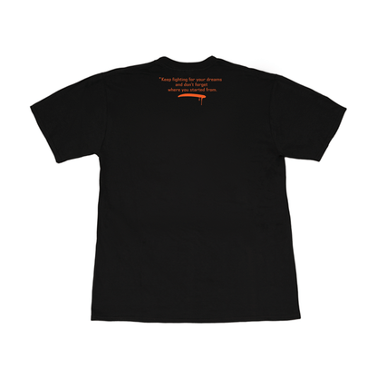 T-Shirt Trouf Dreams Black With Orange
