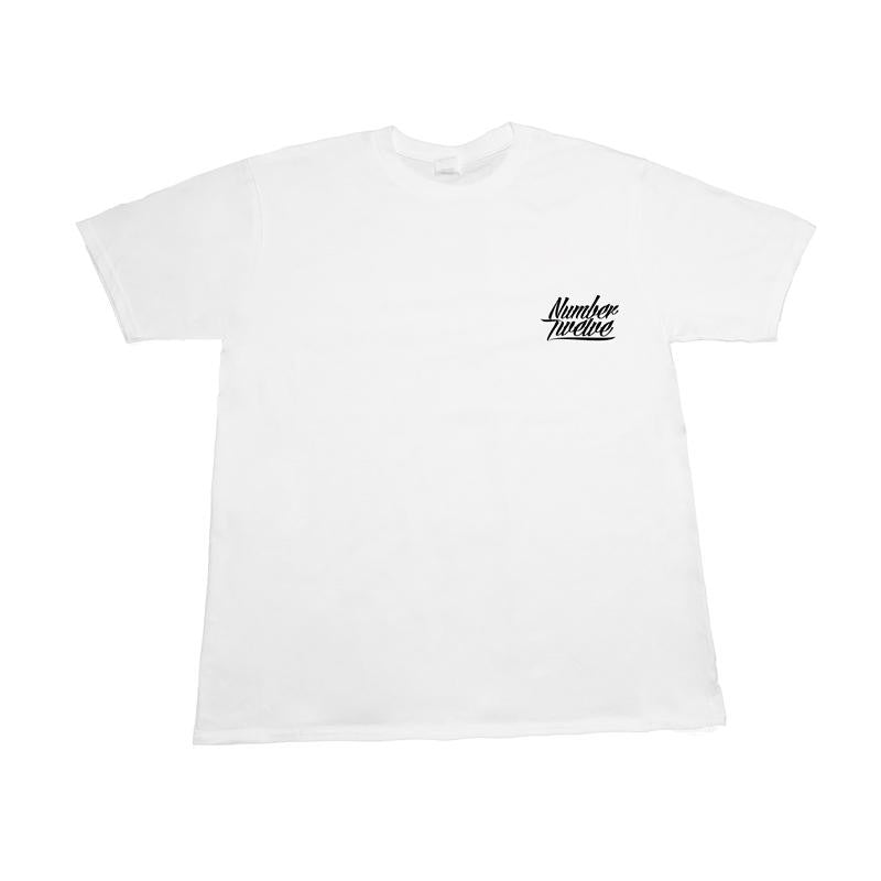 T-Shirt 12os Pithikos Number Twelve (Gorilla) White